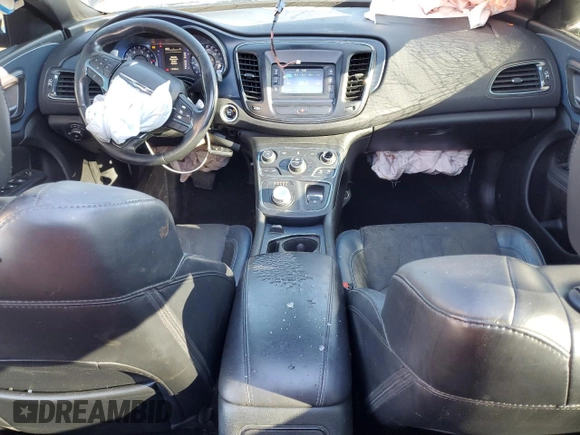 2015 Chrysler 200 S with VIN 1C3CCCBG1FN647510, listed as a Copart auction lot 48948775 with 131,252 mi miles and Salvage Title. Bid and sale history available at carsss.com. Image 8.