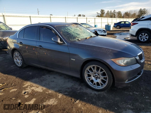 2008 BMW 3 Series 335xi with VIN WBAVD53528A010191, listed as a Copart auction lot 46000195 with 110,426 mi miles and Salvage title. Bid and sale history available at DreamBid. Image 4.