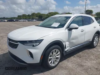 2021 Buick Envision Preferred with VIN LRBAZLR44MD073242, listed as a IAAI auction lot 41947075 with 31,335 mi miles and . Bid and sale history available at DreamBid. Image 2.