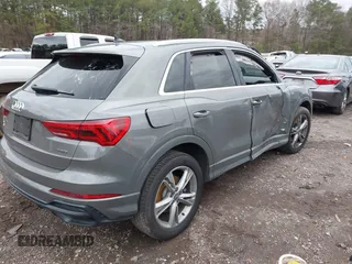 2020 Audi Q3 S line Premium with VIN WA1DECF34L1046543, listed as a IAAI auction lot 41715612 with 71,816 mi miles. Bid and sale history available at carsss.com. Image 4.