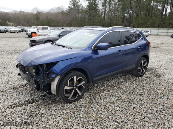 2020 Nissan Rogue Sport SL with VIN JN1BJ1CW0LW384040, listed as a Copart auction lot 47655585 with 54,704 mi miles and Salvage Title. Bid and sale history available at carsss.com. Image 1.
