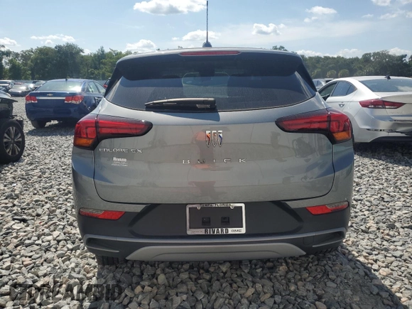 2025 Buick Encore GX Preferred with VIN KL4AMBSP4SB002849, listed as a Copart auction lot 57385015 with 2,966 mi miles and Salvage title. Bid and sale history available at DreamBid. Image 6.