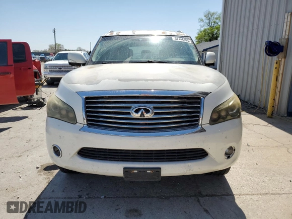 2012 Infiniti QX56 8-passenger with VIN JN8AZ2NDXC9715034, listed as a Copart auction lot 52148395 with 227,943 mi miles and Salvage title. Bid and sale history available at DreamBid. Image 5.