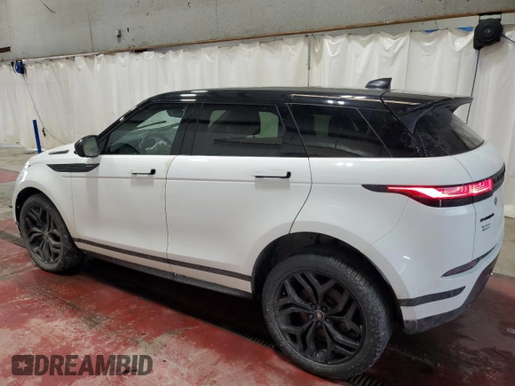 2022 Land Rover Range Rover Evoque R-Dynamic S with VIN SALZT2FX9NH172124, listed as a Copart auction lot 46345935 with 33,447 mi miles and Salvage Title. Bid and sale history available at carsss.com. Image 2.