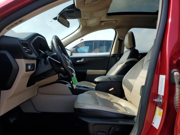 2020 Ford Escape Titanium Hybrid with VIN 1FMCU0DZ1LUA75325, listed as a Copart auction lot 53670815 with 81,220 mi miles and Salvage title. Bid and sale history available at DreamBid. Image 7.