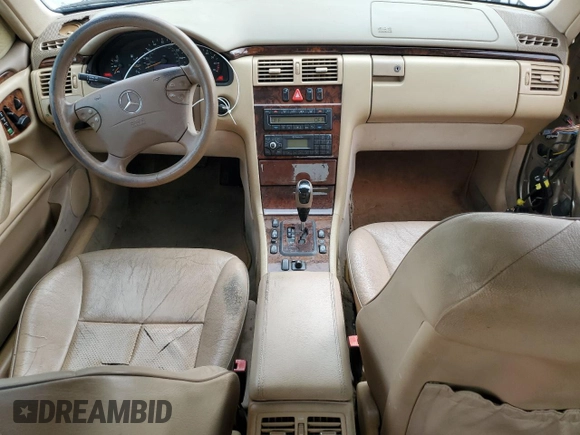 2001 Mercedes-Benz E-Class with VIN WDBJF65J01B251208, listed as a Copart auction lot 47550795 with 228,392 mi miles and Salvage Title. Bid and sale history available at carsss.com. Image 8.