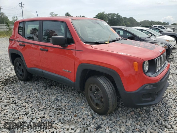 2018 Jeep Renegade Sport with VIN ZACCJBABXJPH41855, listed as a Copart auction lot 60539345 with 40,771 mi miles and Salvage title. Bid and sale history available at DreamBid. Image 4.