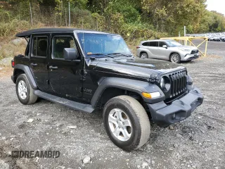 2022 Jeep Wrangler Unlimited High Tide with VIN 1C4HJXDG0NW180276, listed as a Copart auction lot 75798804 with 30,696 mi miles and Salvage Title. Bid and sale history available at DreamBid. Image 4.
