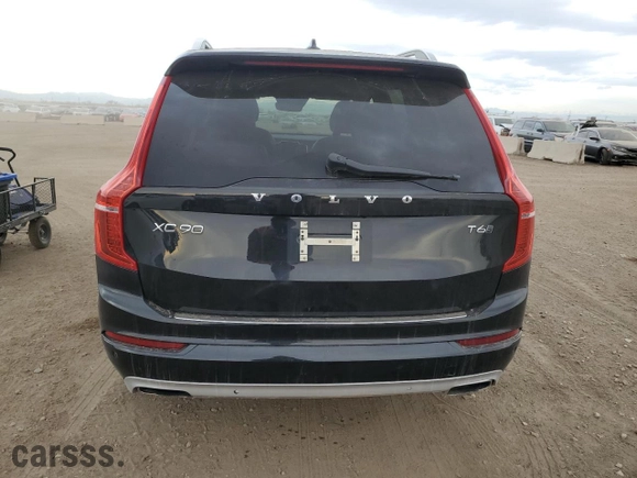 2016 Volvo XC90 T6 Momentum with VIN YV4A22PK7G1064474, listed as a Copart auction lot 51001905 with 114,666 mi miles and Salvage Title. Bid and sale history available at carsss.com. Image 6.