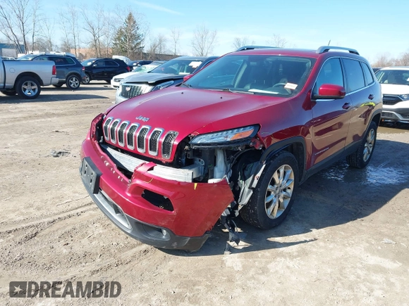 2015 Jeep Cherokee Limited with VIN 1C4PJMDS1FW646135, listed as a IAAI auction lot 41991811 with 123,229 mi miles. Bid and sale history available at carsss.com. Image 17.