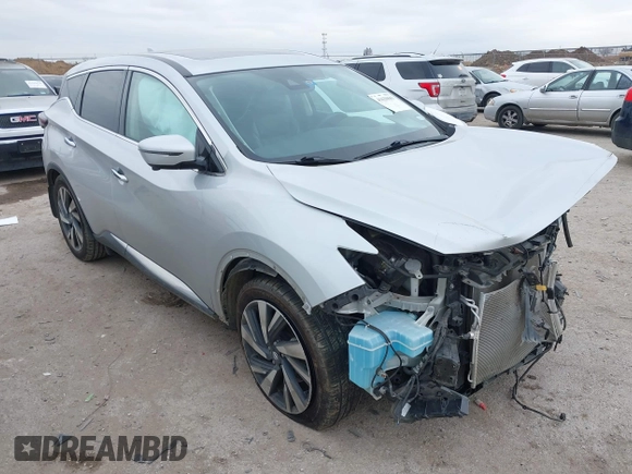 2022 Nissan Murano SL with VIN 5N1AZ2CJXNC108573, listed as a IAAI auction lot 41620603 with 51,717 mi miles and . Bid and sale history available at carsss.com. Image 1.