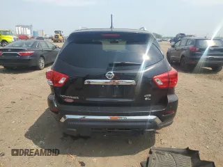 2018 Nissan Pathfinder Platinum with VIN 5N1DR2MM8JC612801, listed as a Copart auction lot 60176455 with 77,614 mi miles and Salvage title. Bid and sale history available at DreamBid. Image 6.