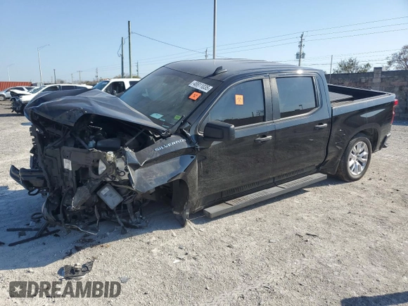 2022 Chevrolet Silverado 1500 Custom with VIN 3GCPABEK9NG523246, listed as a Copart auction lot 48911035 with Not Provided miles and Non Repairable. Bid and sale history available at DreamBid. Image 1.
