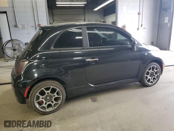 2012 FIAT 500 Sport z VIN 3C3CFFBR5CT199097, wystawiony jako Copart lot #58625955 z przebiegiem 106 425 mil mil oraz Tytuł czysty. Historia ofert i sprzedaży dostępna na DreamBid. Obrazek 3.