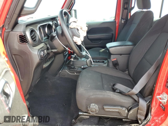 2023 Jeep Gladiator Sport z VIN 1C6HJTAG0PL556855, wystawiony jako Copart lot #57628425 z przebiegiem 18 141 mil mil oraz Szkoda całkowita • Salvage title. Historia ofert i sprzedaży dostępna na DreamBid. Obrazek 7.