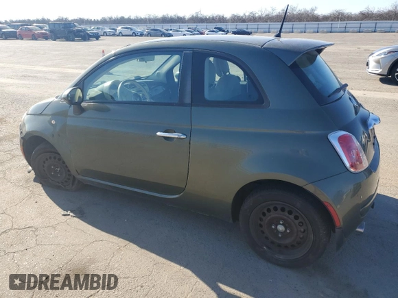 2013 FIAT 500 Pop with VIN 3C3CFFAR3DT544890, listed as a Copart auction lot 88313705 with 184,637 mi miles and Salvage Title. Bid and sale history available at carsss.com. Image 2.