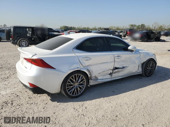 2017 Lexus IS 200t with VIN JTHBA1D23H5044112, listed as a Copart auction lot 49811355 with 116,226 mi miles and Salvage Title. Bid and sale history available at DreamBid. Image 3.