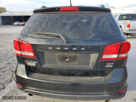 2017 Dodge Journey SXT with VIN 3C4PDCBG1HT510712, listed as a Copart auction lot 77676784 with 130,448 mi miles and Salvage Title. Bid and sale history available at carsss.com. Image 6.