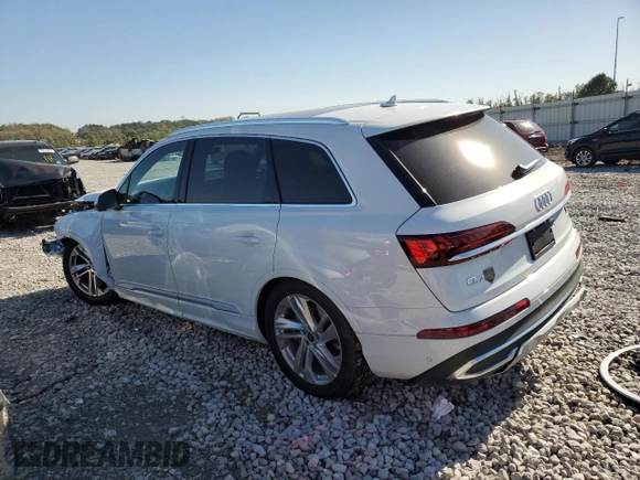 2023 Audi Q7 Prestige with VIN WA1VXBF72PD020328, listed as a Copart auction lot 73369314 with 3,839 mi miles and Salvage title. Bid and sale history available at DreamBid. Image 2.