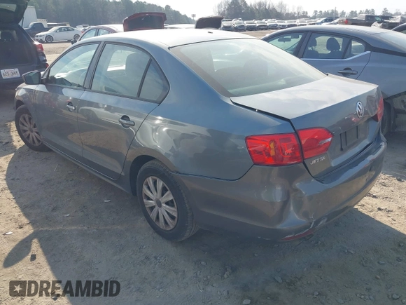 2013 Volkswagen Jetta Sedan S with VIN 3VW2K7AJ2DM318141, listed as a IAAI auction lot 41686616 with 134,294 mi miles. Bid and sale history available at carsss.com. Image 3.