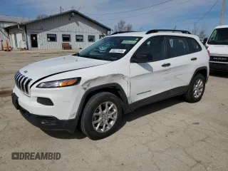 2015 Jeep Cherokee Sport with VIN 1C4PJMAB3FW647906, listed as a Copart auction lot 50227535 with 110,097 mi miles and Salvage Title. Bid and sale history available at carsss.com. Image 1.