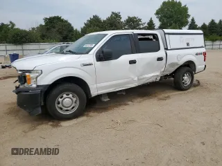 2018 Ford F-150 XL with VIN 1FTFW1E55JKD86312, listed as a Copart auction lot 60613205 with 114,762 mi miles and Salvage title. Bid and sale history available at DreamBid. Image 1.