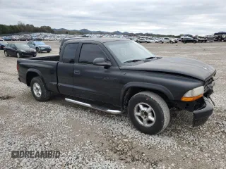 2002 Dodge Dakota with VIN 1B7GL12X42S530775, listed as a Copart auction lot 81106564 with 197,366 mi miles and Salvage Title. Bid and sale history available at carsss.com. Image 4.