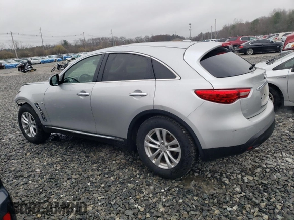 2017 Infiniti QX70 z VIN JN8CS1MW5HM414492, wystawiony jako Copart lot #52415495 z przebiegiem 123 095 mil mil oraz Szkoda całkowita • Salvage title. Historia ofert i sprzedaży dostępna na DreamBid. Obrazek 2.