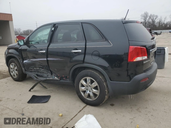 2012 Kia Sorento LX with VIN 5XYKT4A12CG211648, listed as a Copart auction lot 45023025 with 110,491 mi miles and Salvage Title. Bid and sale history available at DreamBid. Image 2.