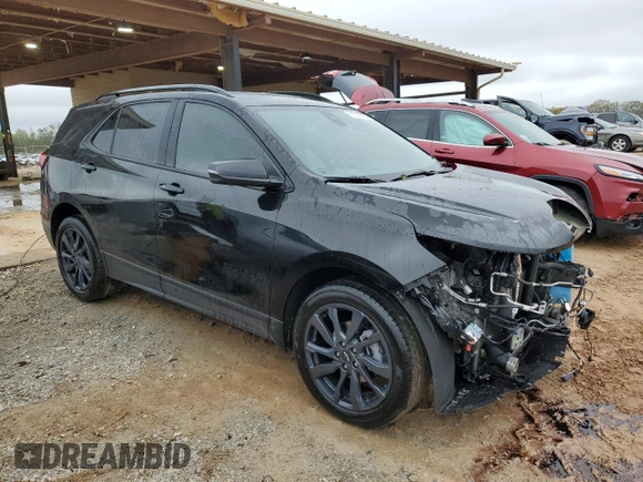 2024 Chevrolet Equinox RS with VIN 3GNAXMEG9RL195486, listed as a Copart auction lot 51311165 with 25,435 mi miles and Salvage Title. Bid and sale history available at DreamBid. Image 4.