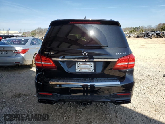 2017 Mercedes-Benz GLS 63 AMG with VIN 4JGDF7FEXHA842647, listed as a Copart auction lot 45605884 with 126,318 mi miles and . Bid and sale history available at DreamBid. Image 6.