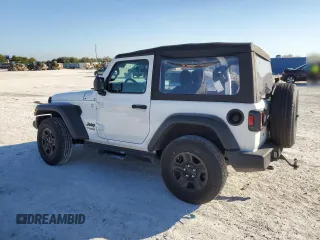 2021 Jeep Wrangler Sport with VIN 1C4GJXAG2MW767559, listed as a Copart auction lot 82108354 with 32,728 mi miles and Salvage Title. Bid and sale history available at DreamBid. Image 2.