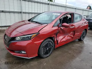 2023 Nissan LEAF SV Plus with VIN 1N4CZ1CV9PC552403, listed as a Copart auction lot 59714635 with 8,817 mi miles and Salvage title. Bid and sale history available at DreamBid. Image 1.