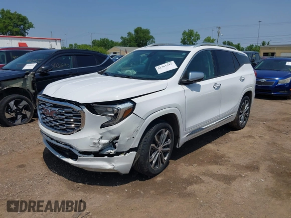 2019 GMC Terrain Denali with VIN 3GKALXEX7KL101072, listed as a IAAI auction lot 42361416 with 91,097 mi miles and . Bid and sale history available at DreamBid. Image 19.