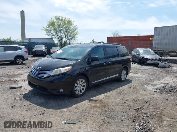 2011 Toyota Sienna XLE with VIN 5TDDK3DC2BS024429, listed as a IAAI auction lot 42091570 with 159,398 mi miles and . Bid and sale history available at DreamBid. Image 2.