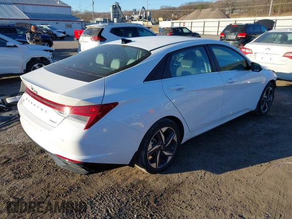 2023 Hyundai Elantra Limited with VIN 5NPLP4AG5PH114603, listed as a IAAI auction lot 41451811 with 11,612 mi miles and . Bid and sale history available at DreamBid. Image 4.