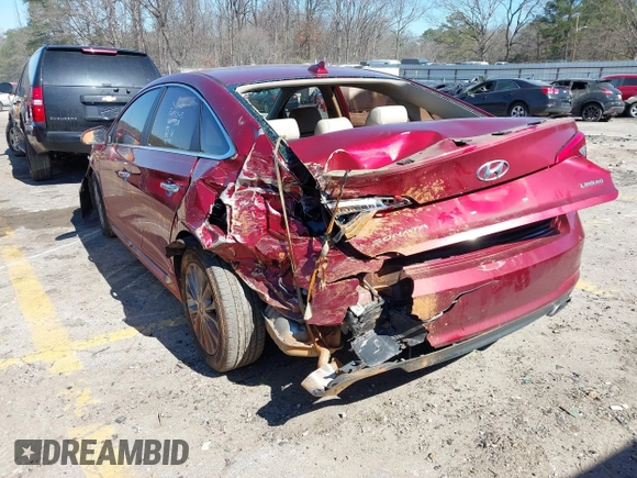 2015 Hyundai Sonata 2.4L Sport with VIN 5NPE34AF7FH240729, listed as a IAAI auction lot 41636930 with 88,446 mi miles. Bid and sale history available at carsss.com. Image 3.