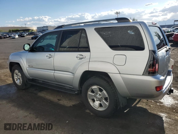 2004 Toyota 4Runner SR5 with VIN JTEBT14R040037663, listed as a Copart auction lot 55180835 with 130,849 mi miles and Clean Title. Bid and sale history available at DreamBid. Image 2.