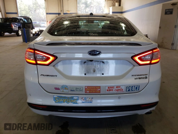 2013 Ford Fusion Titanium Hybrid with VIN 3FA6P0RU4DR334703, listed as a Copart auction lot 48821865 with 155,507 mi miles and Clean title. Bid and sale history available at DreamBid. Image 6.