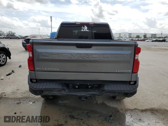 2020 Chevrolet Silverado 1500 Custom with VIN 3GCPWBEH2LG352049, listed as a Copart auction lot 47804815 with 99,342 mi miles and Salvage Title. Bid and sale history available at carsss.com. Image 6.