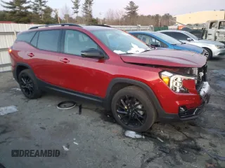 2023 GMC Terrain SLT with VIN 3GKALVEG2PL122195, listed as a Copart auction lot 86747984 with 9,185 mi miles and Salvage Title. Bid and sale history available at carsss.com. Image 4.