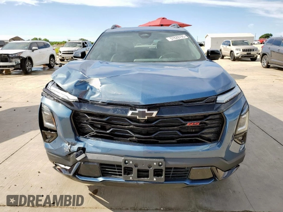 2025 Chevrolet Equinox FWD RS with VIN 3GNAXLEG9SL275130, listed as a Copart auction lot 57828795 with 2,277 mi miles and Salvage title. Bid and sale history available at DreamBid. Image 5.