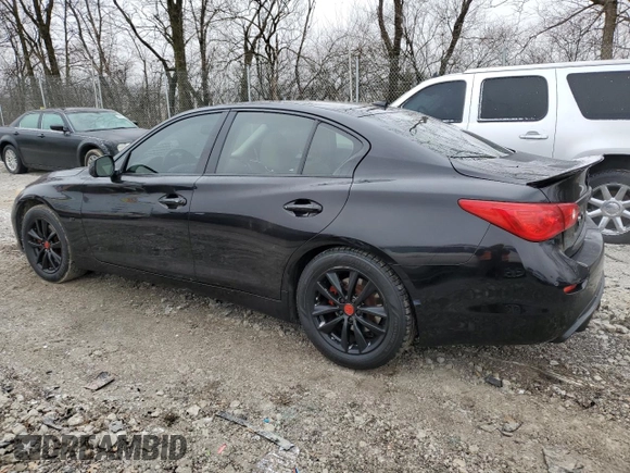 2014 Infiniti Q50 Premium with VIN JN1BV7AP1EM674093, listed as a Copart auction lot 45062485 with 116,228 mi miles and Salvage Title. Bid and sale history available at carsss.com. Image 2.