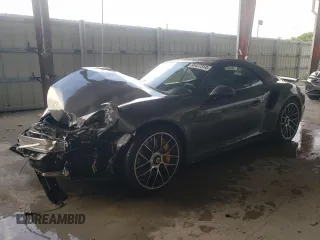 2017 Porsche 911 Turbo with VIN WP0CD2A99HS178807, listed as a Copart auction lot 56427314 with 33,214 mi miles and Salvage Title. Bid and sale history available at carsss.com. Image 1.