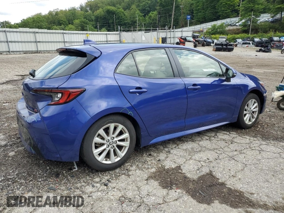 2023 Toyota Corolla Hatchback SE with VIN JTND4MBE8P3191760, listed as a Copart auction lot 64252394 with 10,255 mi miles and Salvage Title. Bid and sale history available at carsss.com. Image 3.