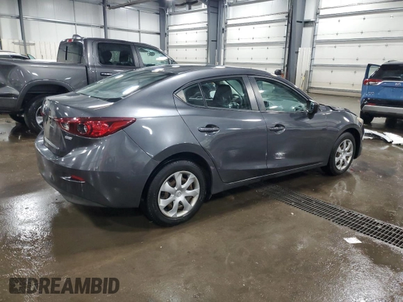 2014 Mazda 3 i SV with VIN JM1BM1T70E1156522, listed as a Copart auction lot 47558425 with 187,009 mi miles and Salvage Title. Bid and sale history available at DreamBid. Image 3.