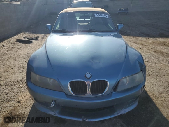 2001 BMW Z3 2.5 z VIN WBACN33491LM01798, wystawiony jako Copart lot #52539895 z przebiegiem 82 477 mil mil oraz Szkoda całkowita • Salvage title. Historia ofert i sprzedaży dostępna na DreamBid. Obrazek 5.