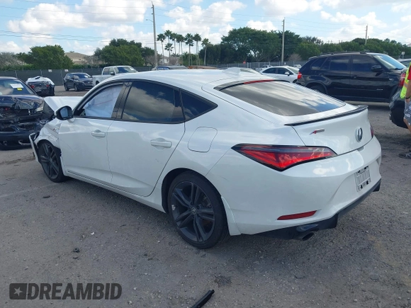 2023 Acura Integra w/A-Spec Package with VIN 19UDE4H31PA025536, listed as a IAAI auction lot 41527191 with 36,448 mi miles and . Bid and sale history available at DreamBid. Image 3.