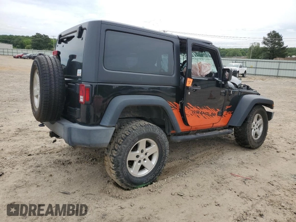 2016 Jeep Wrangler Sport with VIN 1C4AJWAG7GL297681, listed as a Copart auction lot 55926715 with 129,710 mi miles and Salvage title. Bid and sale history available at DreamBid. Image 3.