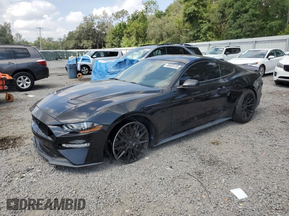 2018 Ford Mustang GT with VIN 1FA6P8CF2J5153624, listed as a Copart auction lot 55626135 with 94,206 mi miles and Salvage title. Bid and sale history available at DreamBid. Image 1.